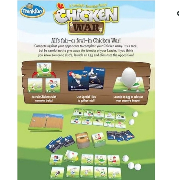 NWOT Chicken War board game - Picture 5 of 7